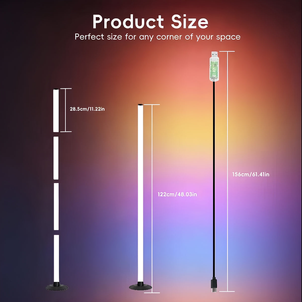 HomeHue Smart RGB Floor Lamp